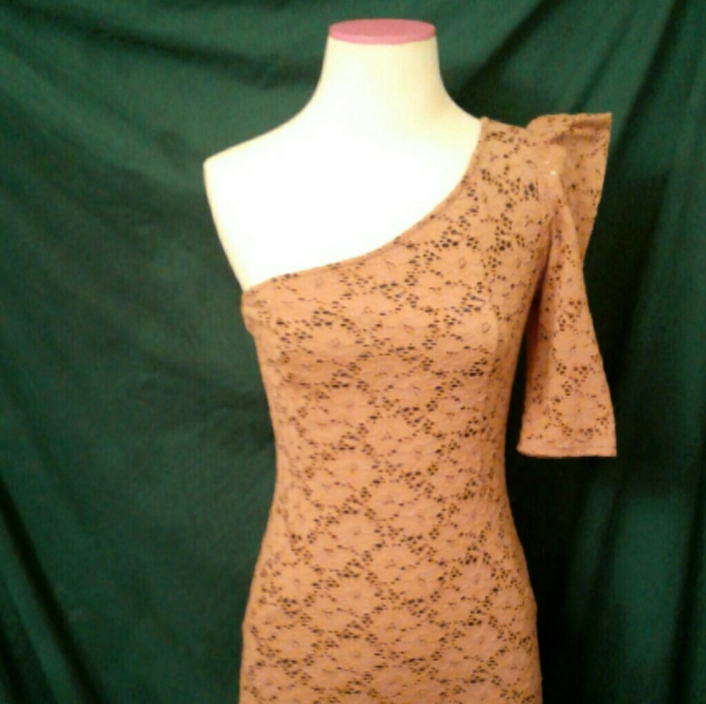 One shoulder mini dress